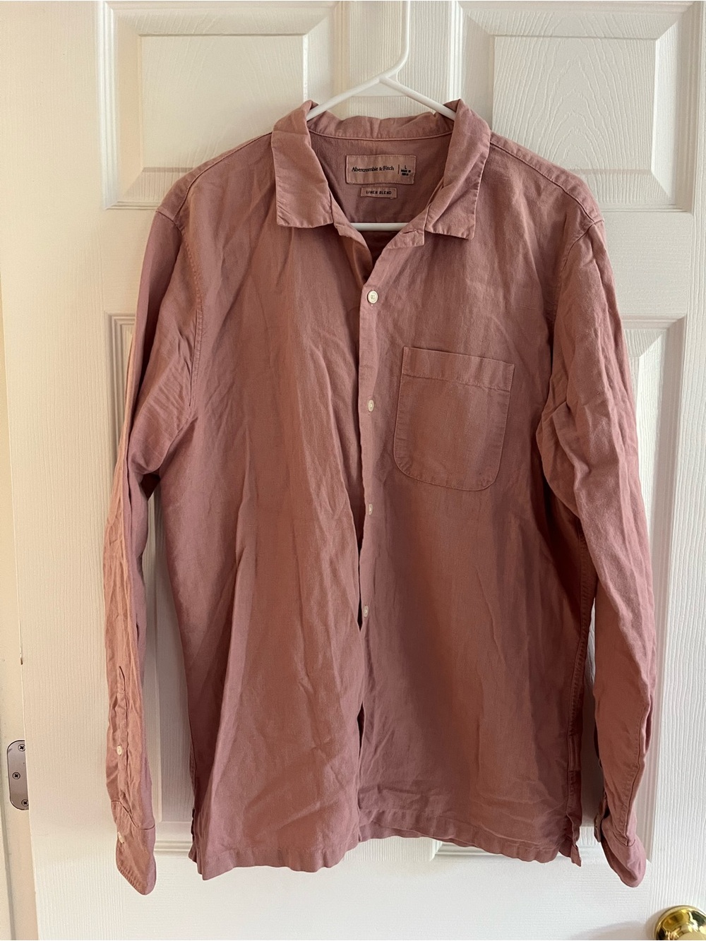 Abercrombie Linen Blend Button Up Shirt